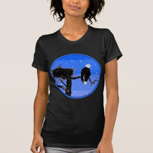 T-shirt Bald Eagle en hiver - Art original de la faune