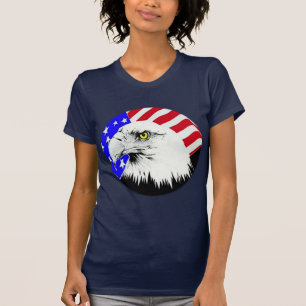 T-shirt Bald Eagle et drapeau américain