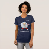 T-shirt Bald Eagle, Etoile, Drapeau personnalisable élégan (Devant entier)