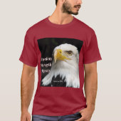 T-shirt Bald eagle profile head on black background. T-Shi (Devant)