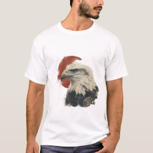 T-shirt Bald Eagle Ukiyo-e, Zenga et japonais Animal Art