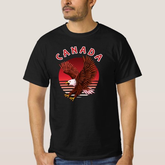T-shirt Bald Eagle Wildlife - Canada (Devant)
