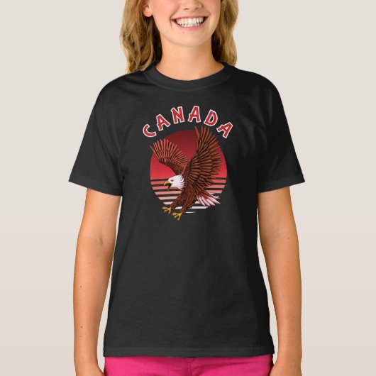 T-shirt Bald Eagle Wildlife - Canada (Devant)