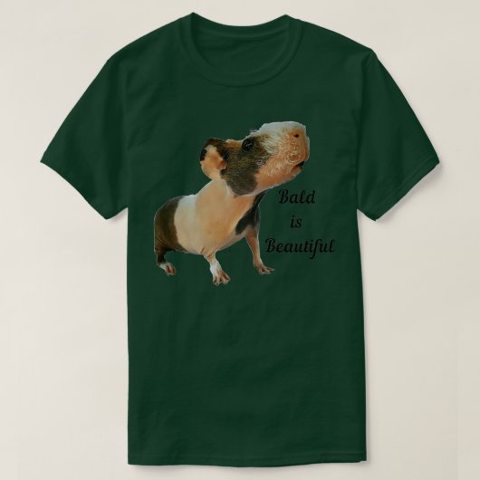 T-shirt Bald est beau cochon maigre (Design devant)