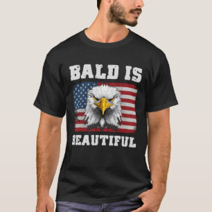 T-shirt Bald Est Belle 4 juillet Aigle Américain