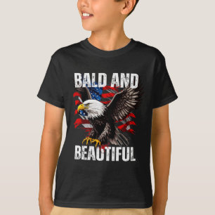 T-shirt Bald Et Belle Juillet 4 Jour de l'Indépendance Amé