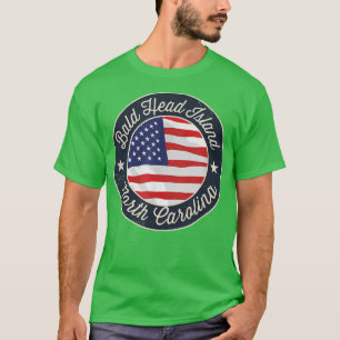 T-shirt Bald Head Island - Patriotique Caroline du Nord So
