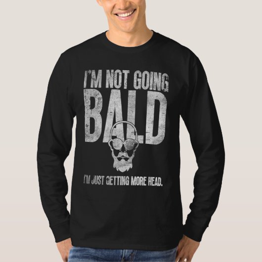 T-shirt Bald Men Beard Man Hair Loss Balding Dad Baldness  (Devant)