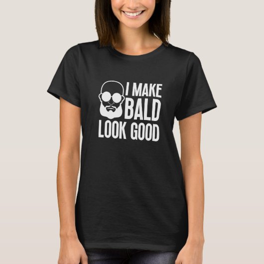 T-shirt Bald Men Hair Loss Balding Dad Baldness 4 (Devant)