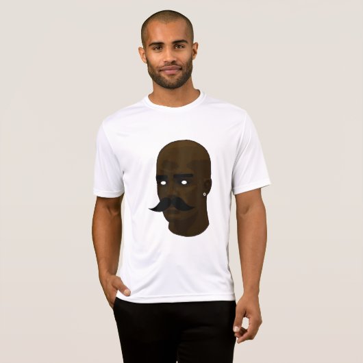 T-shirt Bald Mustache (Devant entier)