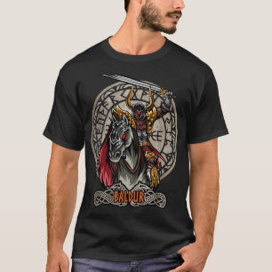 T-shirt Baldur Mythologie Nordique Valhalla Viking Dieu No