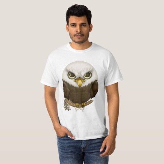 T-shirt Baldwin Eagle chauve mignon (Devant entier)