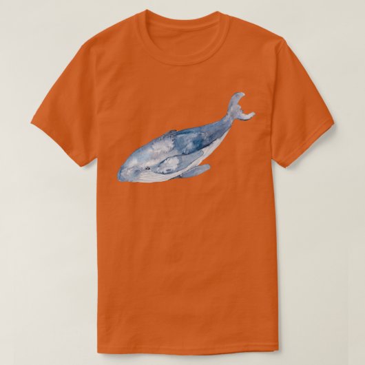 T-shirt Baleine à bosse d'aquarelle 2 (Design devant)