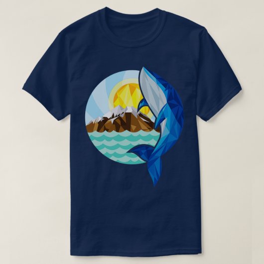 T-shirt Baleine À Ciel Dans Le Ciel (Design devant)