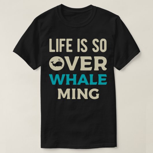 T-shirt Baleine amusante 4 (Design devant)