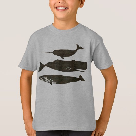 T-shirt Baleine antique Vie marine (Devant)