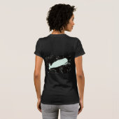 T-shirt Baleine blanche noire (Dos entier)