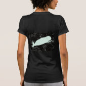 T-shirt Baleine blanche noire (Dos)