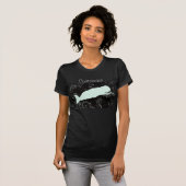 T-shirt Baleine blanche noire (Devant entier)