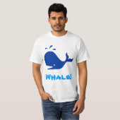 T-shirt Baleine ! Bleu. Personnalisable (Devant entier)
