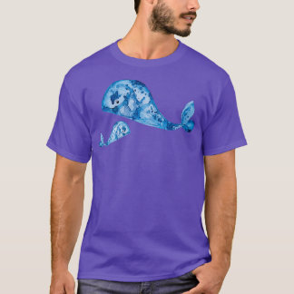 T-shirt Baleine Bleue Avec Peinture Bébé