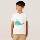T-shirt Baleine bleue mignonne (Devant entier)