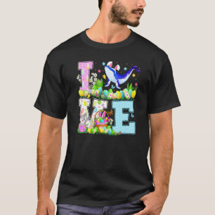 T-shirt Baleine bleue Poisson Chasse aux œufs de Pâques Dr