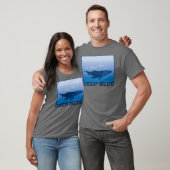 T-shirt Baleine bleue profonde (Unisexe)