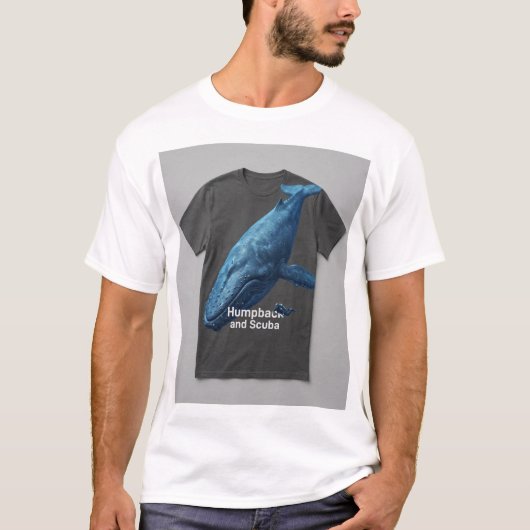 T-Shirt Baleine Bleue Rêveuse (Devant)