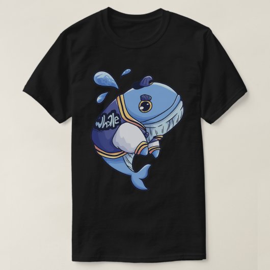T-shirt Baleine bleue Sperm Baleine Poisson mer Cadeau (Design devant)