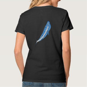 T-shirt Baleine bleue tribale