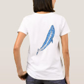 T-shirt Baleine bleue tribale (Dos)