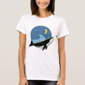 T-shirt baleine céleste (Devant)