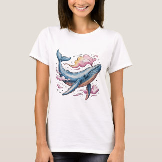 T-shirt Baleine céleste de rêve