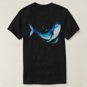 T-shirt Baleine d'aquarelle 5 (Design devant)