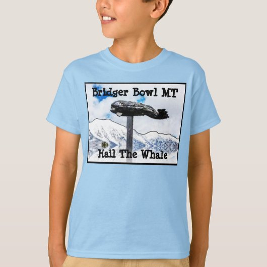 T-shirt baleine de Bridger Bowl (Devant)