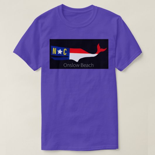 T-shirt Baleine de la plage d'Onslow (Design devant)