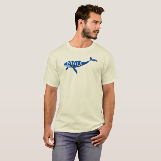 T-shirt Baleine de Maui Hawaii (Devant entier)