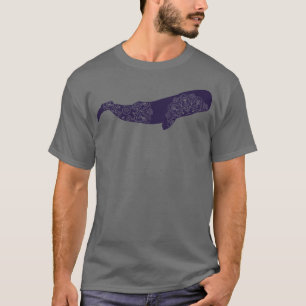 T-shirt Baleine de Sperm Mandala