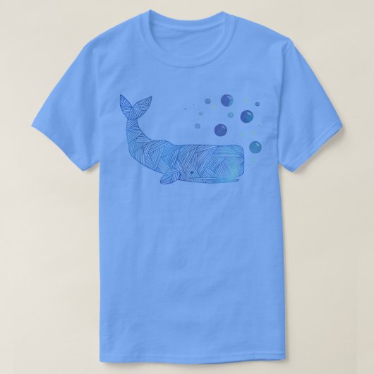 T-shirt Baleine de Zigzag Sperm (Design devant)