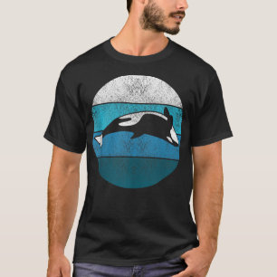 T-shirt Baleine d'épée tueur baleine Retro Cadeau de mer C