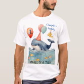 T-shirt Baleine d'un équipage de temps Capitaine Garçons A (Devant)