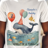 T-shirt Baleine d'un équipage de temps Capitaine Garçons A