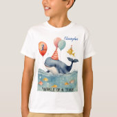 T-shirt Baleine d'un temps garçons Anniversaire (Devant)