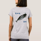 T-shirt baleine Earth Day daté (Dos)