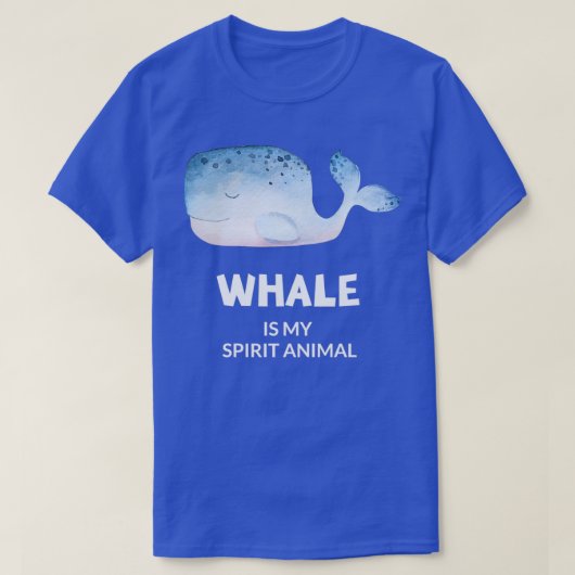T-shirt BALEINE Est Mon Esprit Animal 1 (Design devant)