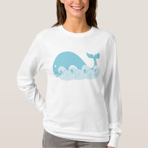 T-shirt Baleine et vagues