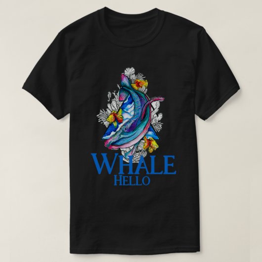 T-shirt Baleine Hello 3 (Design devant)