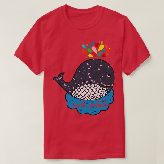 T-shirt baleine mignonne 1 (Design devant)