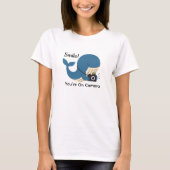 T-shirt Baleine mignonne avec caméra (Devant)